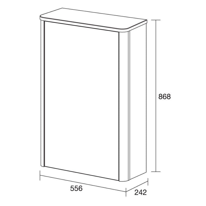 Lucca WC Floorstanding Unit incl Concealed Cistern - Gloss White