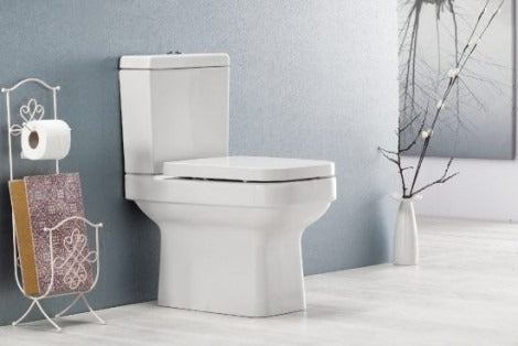 Alan T Carr Noura Close Coupled Toilet Pan & Cistern & Soft Close Seat