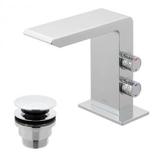 Vado Omika Basin Mixer Tap with Universal Waste