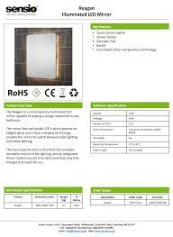 Rhea Reagan Soft edge Backlit LED Mirror - 800 x 600 x 60mm  - Sensio