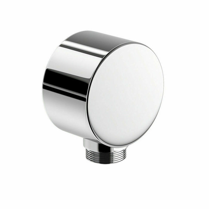 Ultra Plated Brass Round Shower Outlet Elbow - Chrome