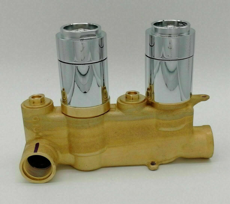 Traditional Ben sham Shower Valve inc Handles & Plate Chrome