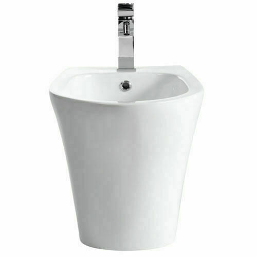 Pure Modern Back to Wall Bidet Toilet Pan - White