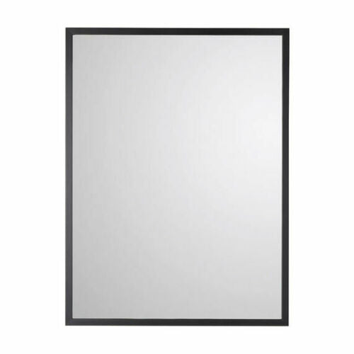 Noir Vinci Black Framed Mirror 600 x 800mm Horizontal or Vertical