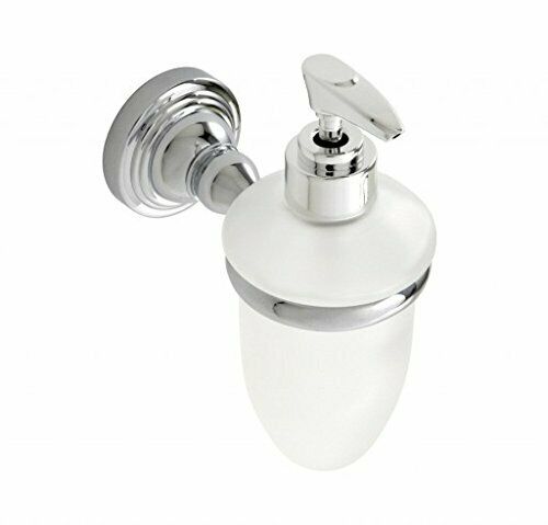 Melville Classic Traditional Round Soap Dispenser & Holder - Chrome