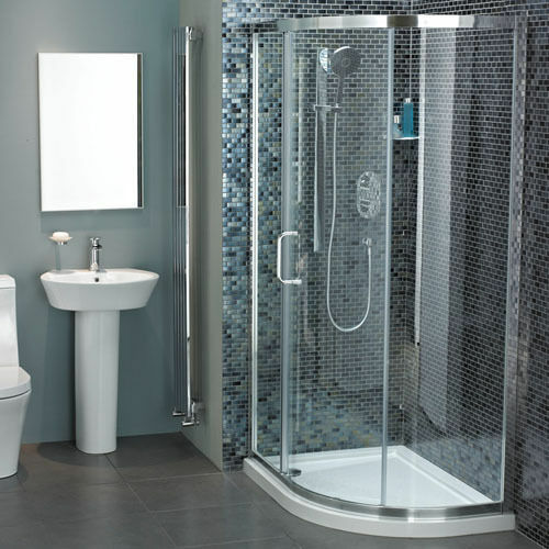 Atlas 1100 x 800 Bathroom Offset Quadrant Shower Enclosure