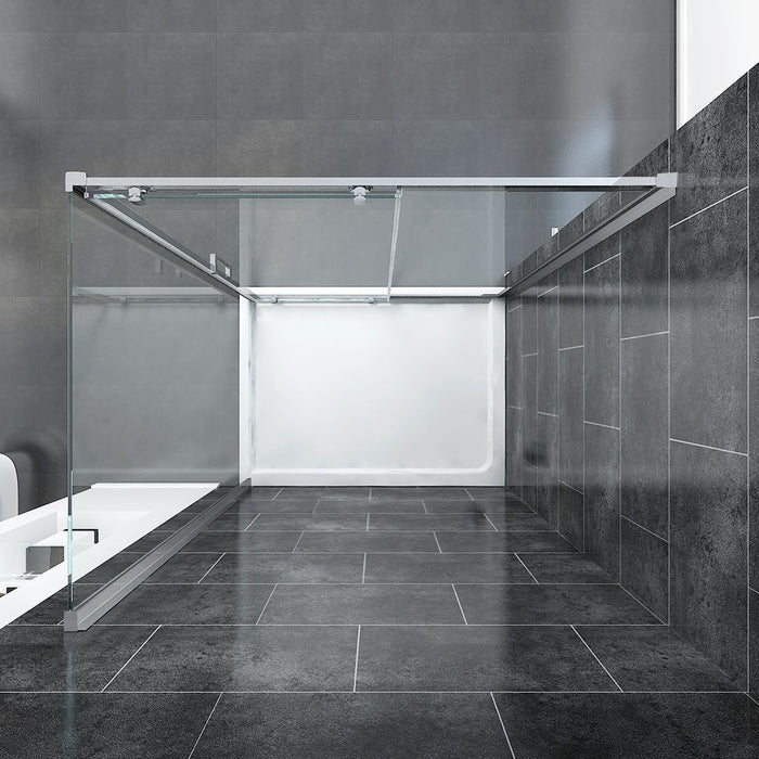 Elle 1400x900mm Sliding Shower Enclosure 8mm Easy Clean Glass Cubicle