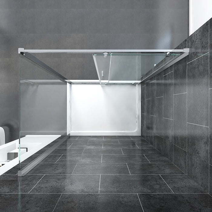 Elle 1600x900mm Sliding Shower Enclosure 8mm Easy Clean Glass Cubicle