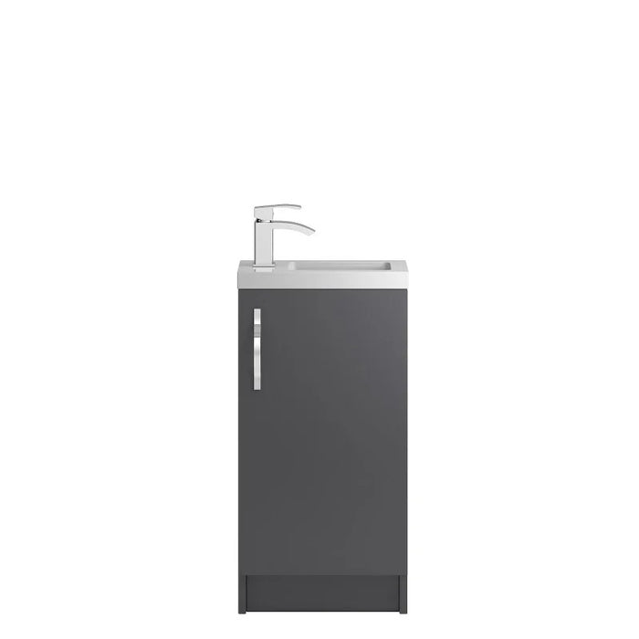 Hudson Reed Apollo Compact Floorstanding 400mm Cabinet and Basin Grey