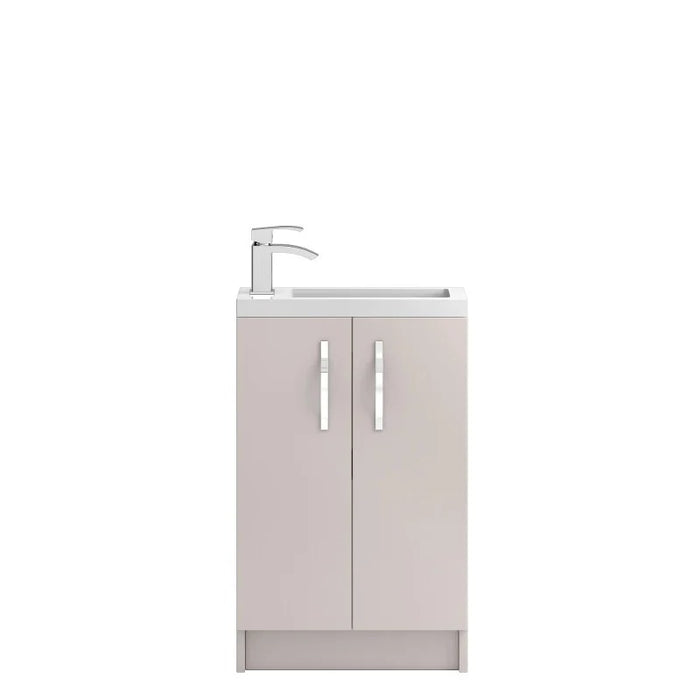 Hudson Reed Apollo Compact Floorstanding 500mm Cabinet and Basin - Choose Colour