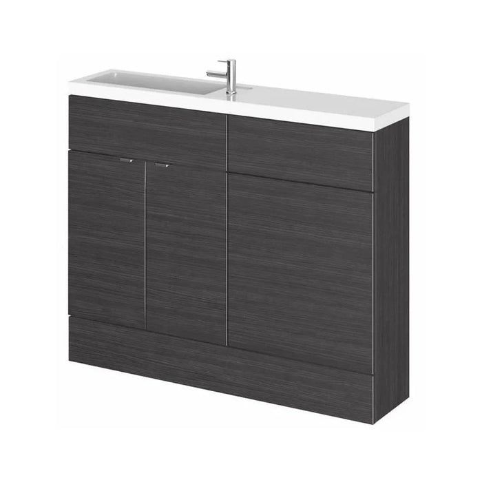 Hudson Reed Fusion Slimline Compact 1100mm Combination Unit with Basin - Choose Colour
